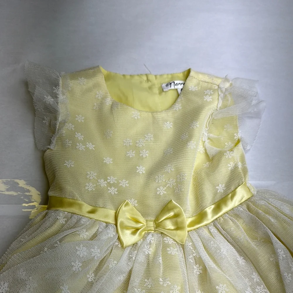 Nannette Yellow Sleeveless Sundress for Weddings_9